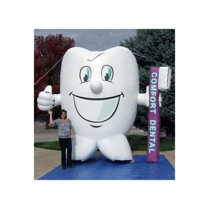 2020 Hot sale giant inflatable tooth air balloon for advertising