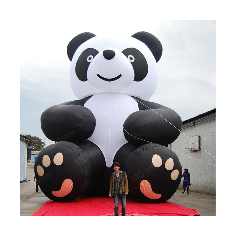 Cute big inflatable panda, panda costume inflatable for sale