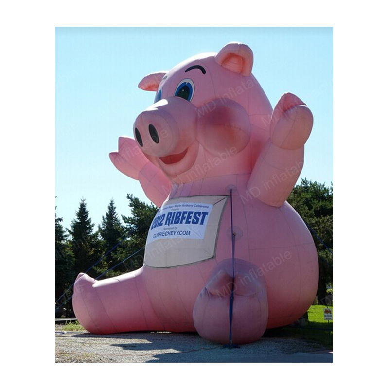 2023 Hot sale giant inflatable pink pig for advertising