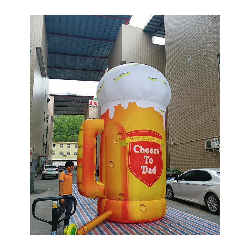 Lawn yard BBQ inflatable beer mug tent,blow up bar tent for advertising used