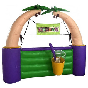 Portable outdoor inflatable tiki bar,inflatable serving bar for sale