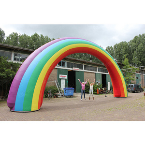 2023 Hot sale inflatable rainbow arch, rainbow balloon arch for events