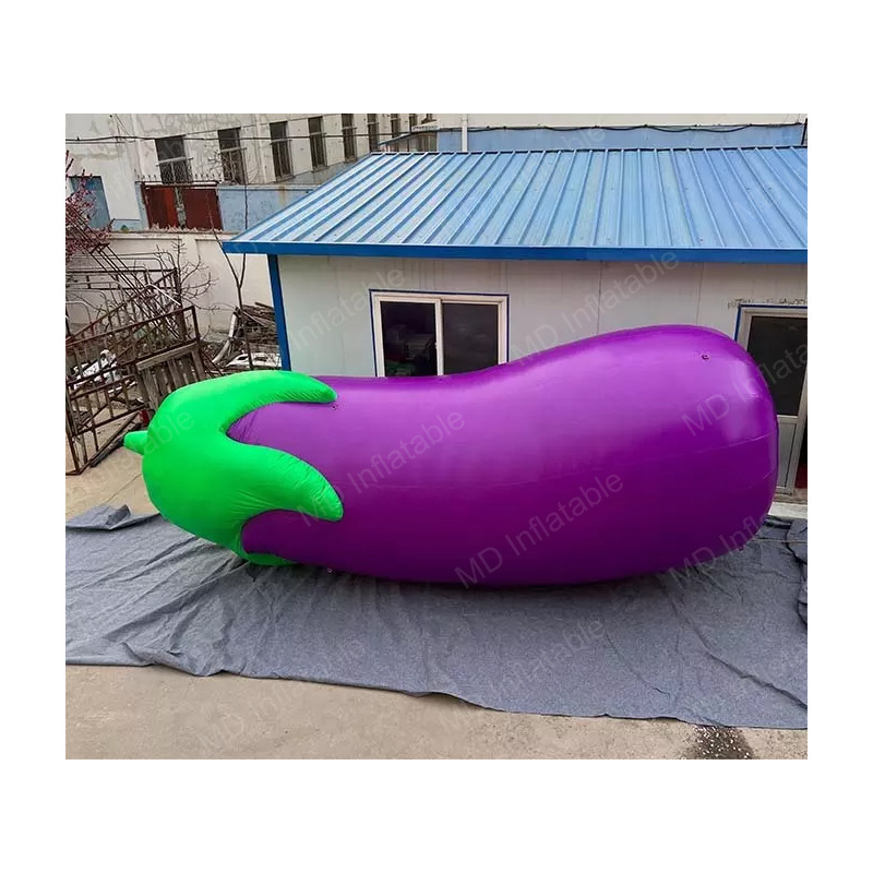 Factory price purple vegetable balloon giant inflatable eggplant for art festival