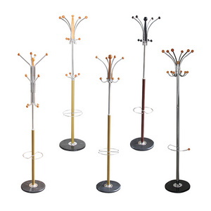 Bedroom hall corner entryway freestanding tree hanging clothes bag hat jacket umbrella coat rack metal coat hanger stand