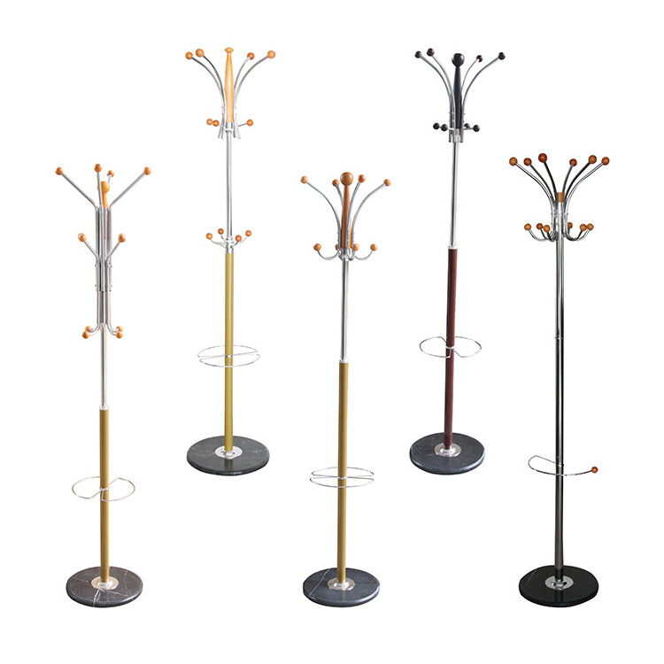 Bedroom hall corner entryway freestanding tree hanging clothes bag hat jacket umbrella coat rack metal coat hanger stand