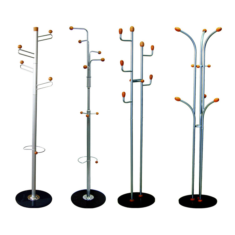 Bedroom standing tree hanging clothes umbrella coat rack metal stand coat hanger