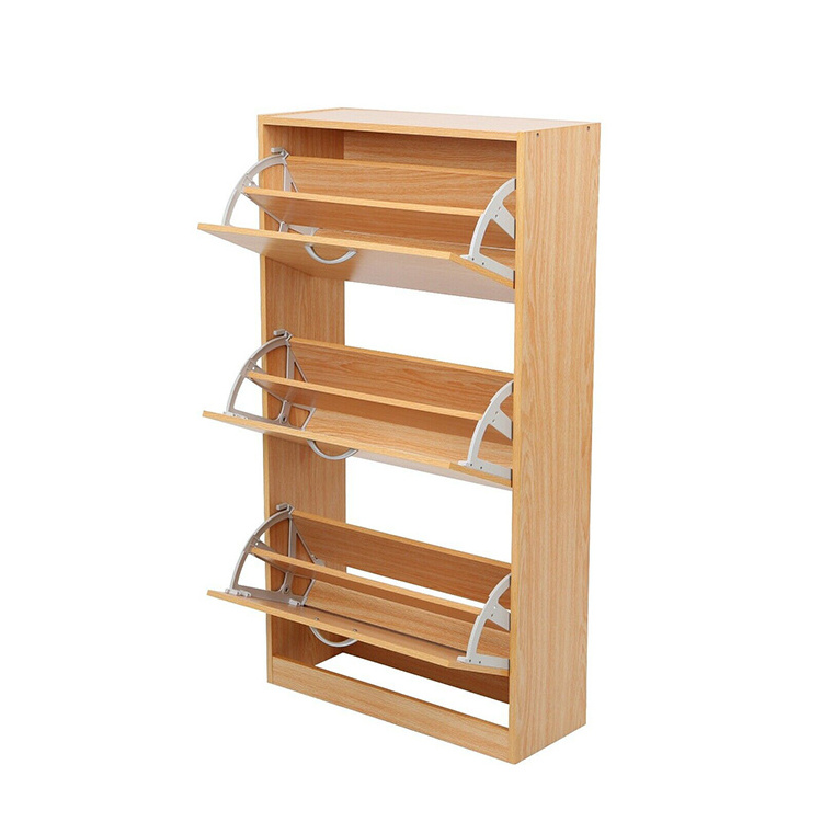 Wholesale Foldable Closed Quality Shoe Rack Wooden Shoe Cabinet