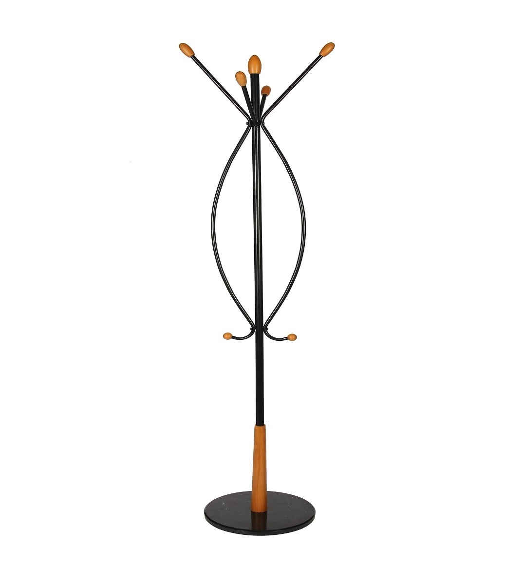 Industrial Metal Coat Rack Freestanding Easy to Assemble and Sturdy Bionic Hall Tree Coat Tree Hats Hanger Holder for Entryway