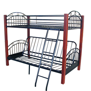 Top seller double bunk bed for adult worker twin metal bunk bed frame for boys used bunk beds for sale