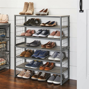 High Quality Manufacturer Metal Tray & Shoe Rack Decorative 3 Tier Industrial Boot Tray Cabinet