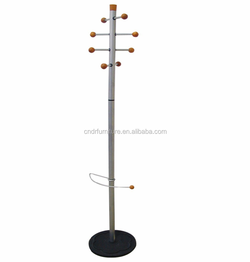 Metal Tree Decor Coat Hanger Rack Stand Hot Sale Hanging Cloths Modern Deign T/T 30%/70% Dia35x175hcm Brown Carton Silver Color