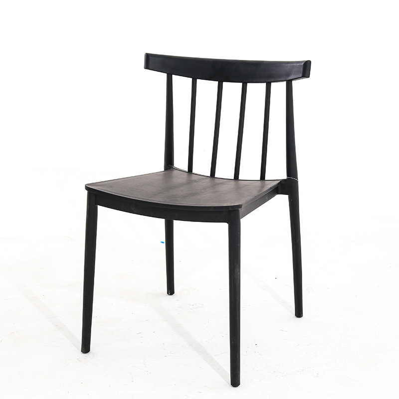 Collection Parker Country Farmhouse Wood Black Spindle Side Chair