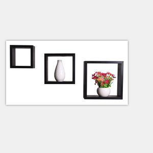 Wall mounted black bathroom shelves shower caddy wall flower shelf