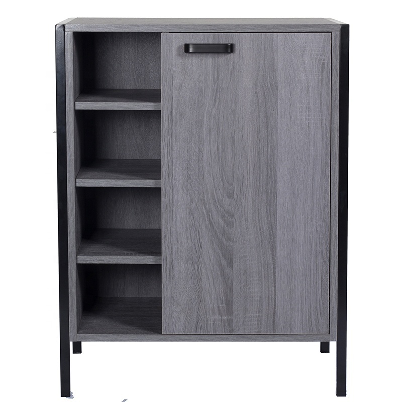 Modern Storage Free Standing Accent Cabinet With Doors and 3 Layer Used Entryway Living Room