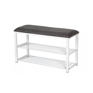 3-Tier Morden Storage Shelf With Seat Wooden Shelf  Wooden Shoe Rack Bench