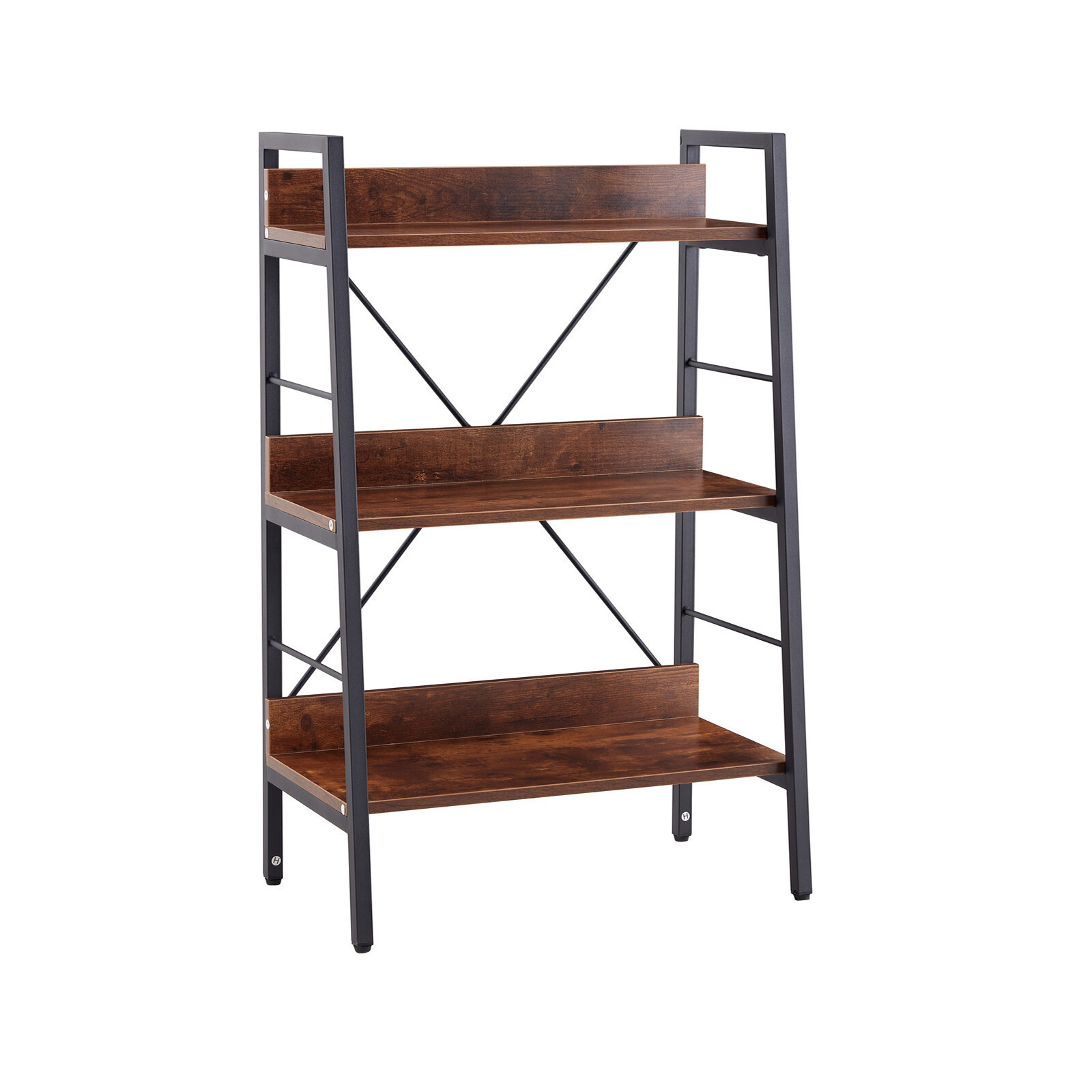 Entry Mudroom Furniture Unit Metal Foldable Cabinet 3 Layer Display Bookshelf H Ladder Shelf Storage Shelves Rack Shelf Frame