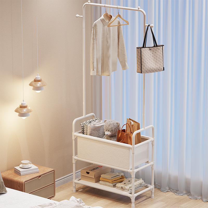 Clothes hanger floor simple household bedroom hanger clothes balcony dormitory movable corner overnight clothes storage rack