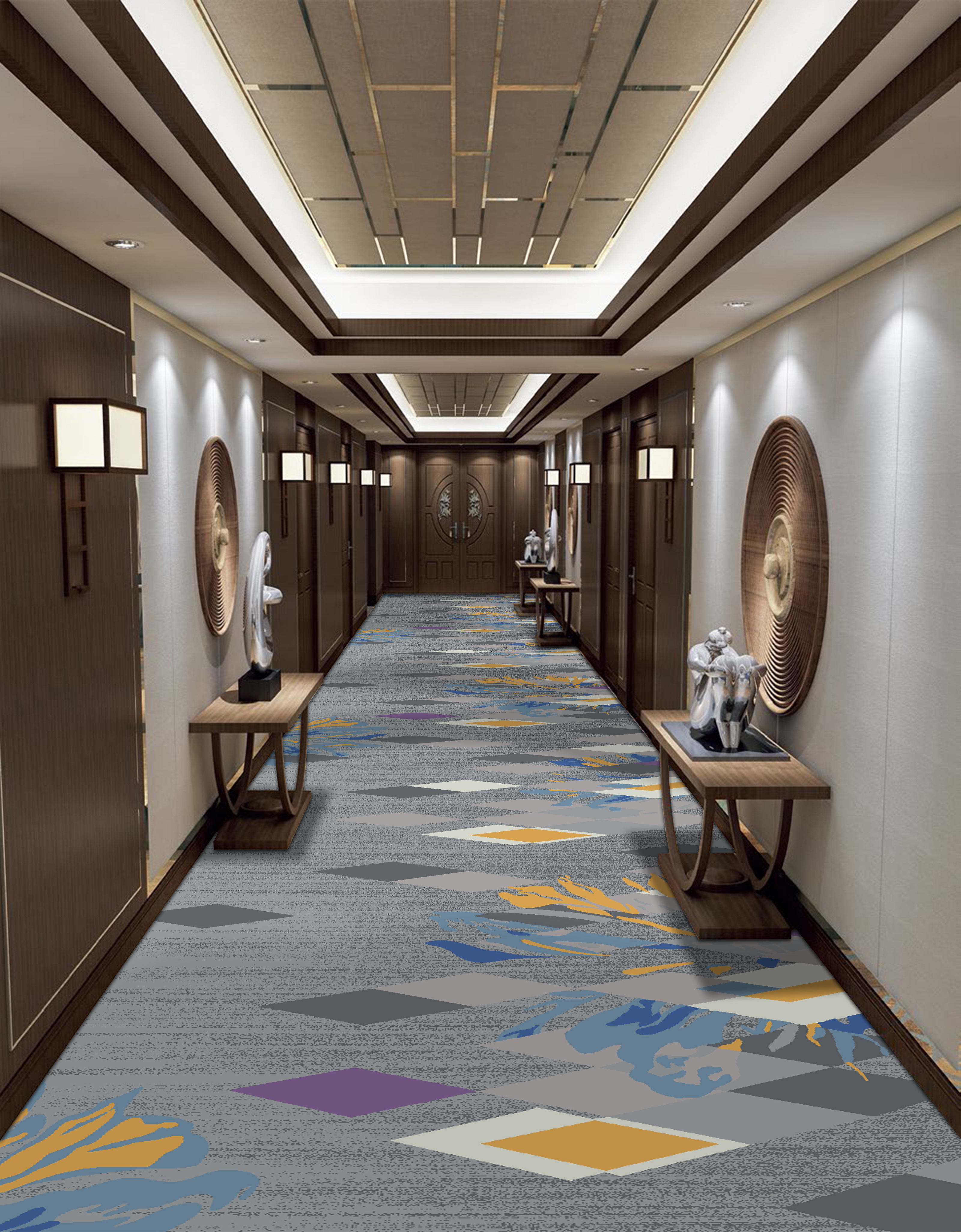 New design High quality Wholesale Machine Made Turkey Style Hotel Corridor Printed Carpet With Floor Carpet Price