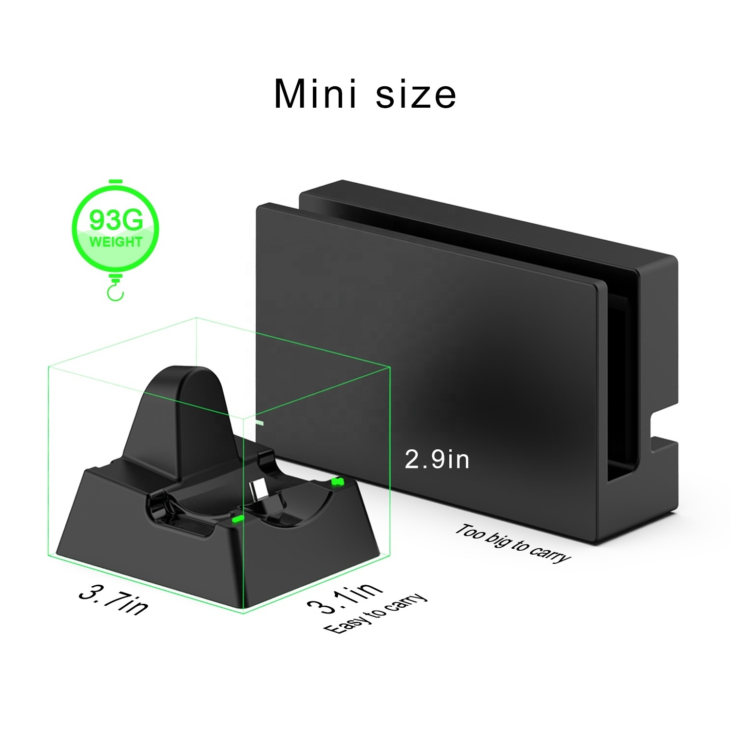 New Products ABS Nintendo Switch Charger dock for Nintendo Switch OLED and Switch and Pro Controller