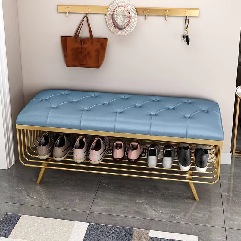 Factory direct sales, cheap shoe exchange, simple and long strip storage integrated shoe rack at home entrance