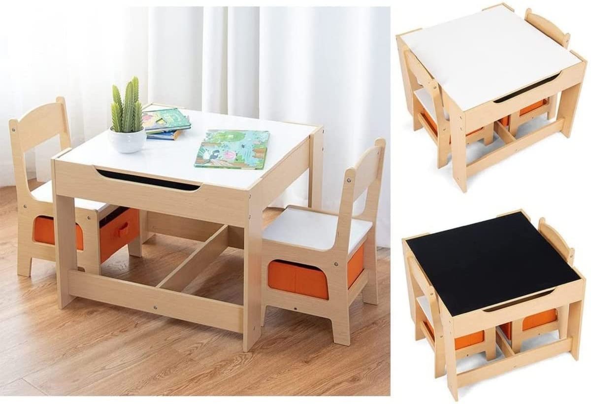 0-6 Age Montessori Table and Chair Set Wooden Study Table Toddler Activity Desk Children Study Table Kids Furniture Chair