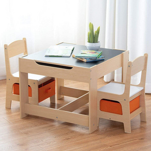 0-6 Age Montessori Table and Chair Set Wooden Study Table Toddler Activity Desk Children Study Table Kids Furniture Chair