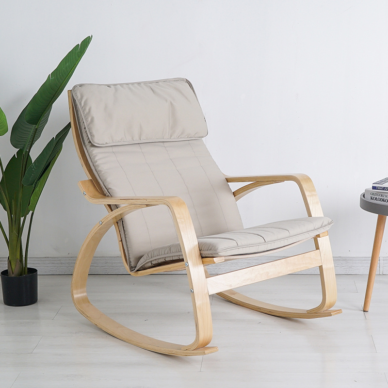 Wholesale Modern Design Living Room Furniture Bentwood Relax Chairs Ply wood Rocking Chair