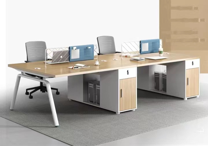 Office desk and chair combination simple modern staff simple office office furniture 2/4 person computer desk