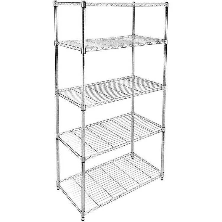 Multi-tier Commercial Chrome Wire Shelving Wire Mesh Shelving Rack Mesh Display Shelve