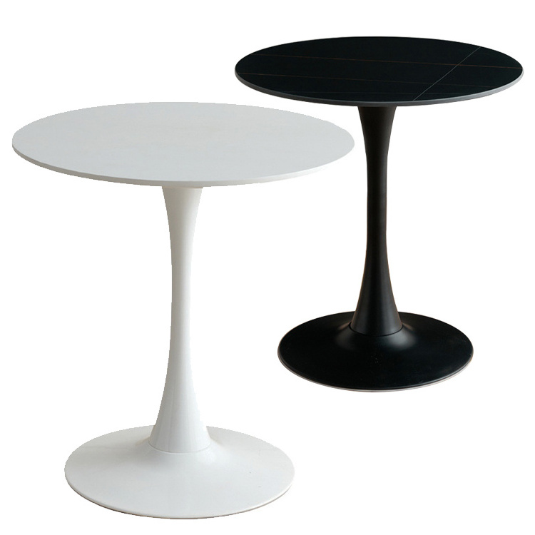 Night Club Pub Bar Table Black Round High Metal Wooden Mdf Top Cocktail Table with Leg and Base