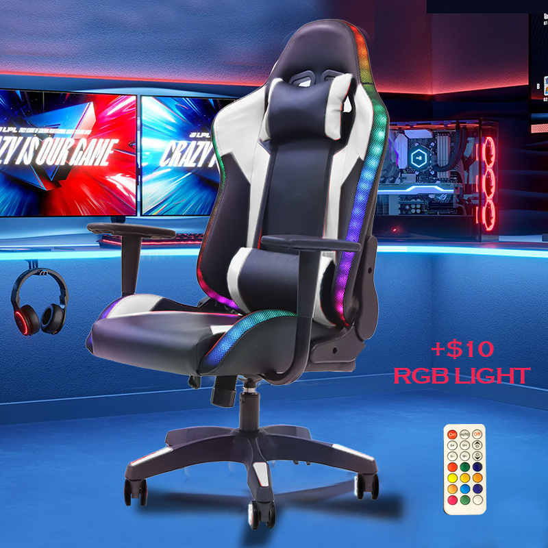 Red Gaming Chair for Computer PC Game Massage Chair Fashionable Lift Chair Synthetic Leather