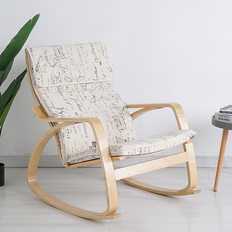 Wholesale Modern Design Living Room Furniture Bentwood Relax Chairs Ply wood Rocking Chair