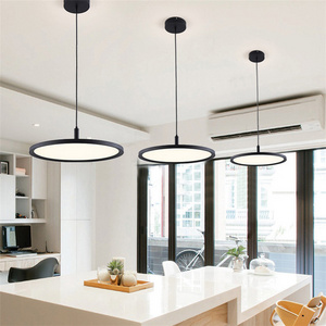 italian modern luxury room ceiling chandelier dining black round pendant light for kitchen restaurant