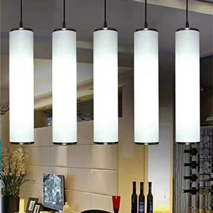 custom 360 degree RGB color hoisting tube light Lifting lamp Showroom Restaurant Ceiling decoration led hanging light