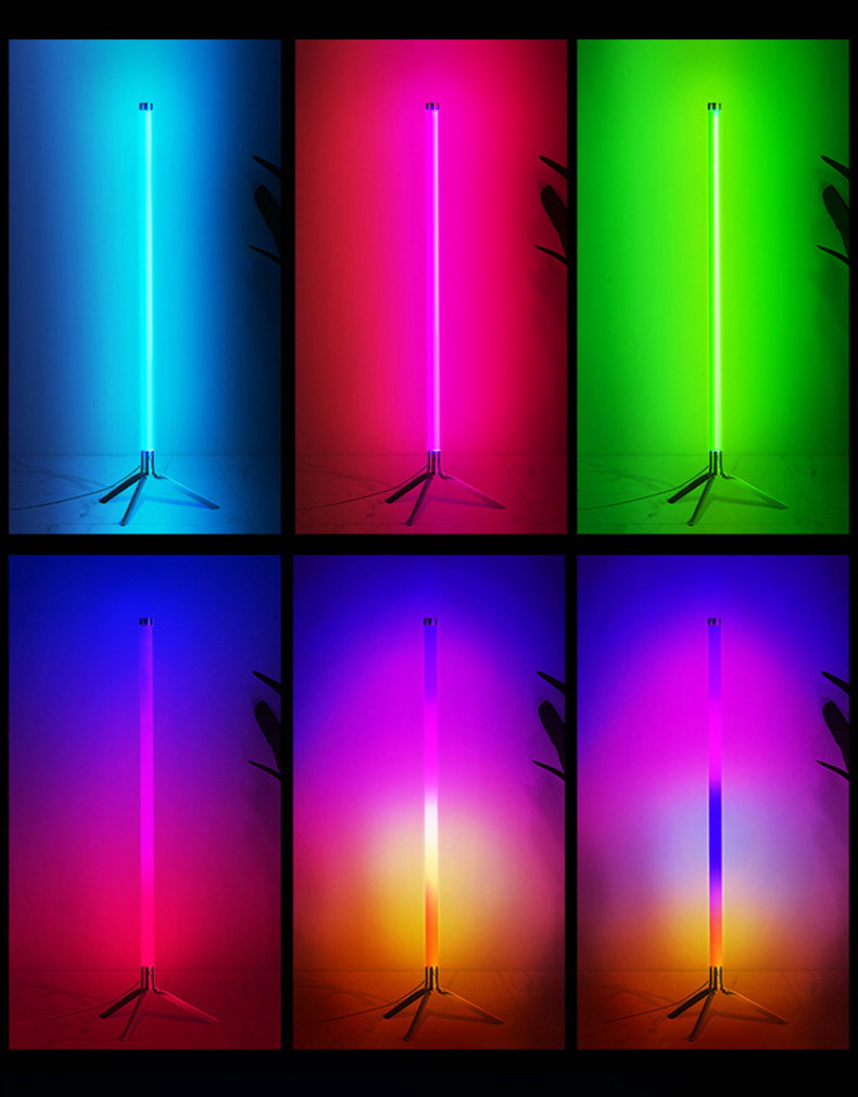 Modern Rgb Voice Control Led Music Rhythm Gaming Room Floor Lamp Live Streaming Light