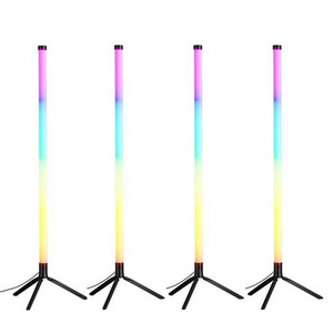 Wholesale Outdoor Indoor Portable rechargeable Wireless App remote Control Color Changing RGB Tube Light With tripod Stand