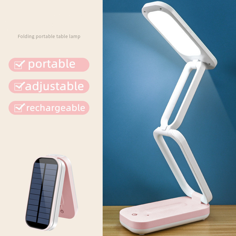 Modern Table Lamps Solar Powered Table Lamp European Desk Lamps USB Charging Port Dimming Reading Study Light