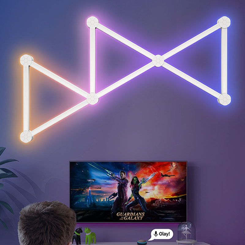 Nordic Modern Tuya Smart Wifi App Control Led Ambient Lights Wall Neon Light For Living Room