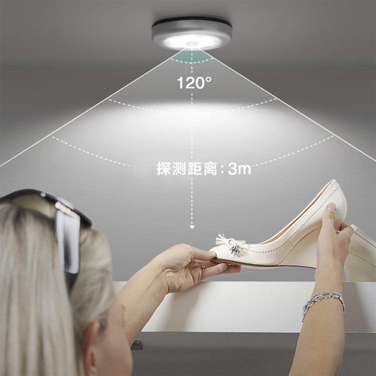 6LED Body Motion Sensor Wall Light Night Light Induction Lamp Closet Corridor Cabinet led Sensor Light