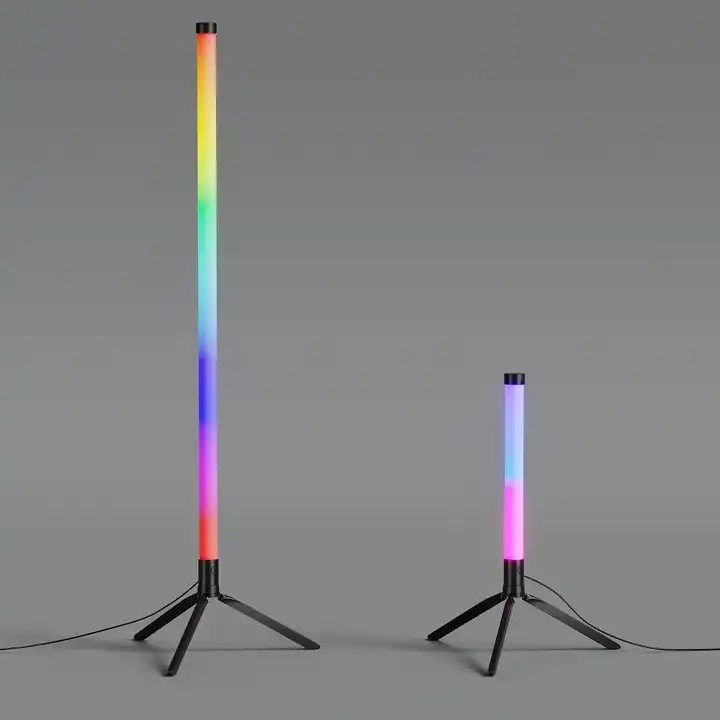 Modern Rgb Voice Control Led Music Rhythm Gaming Room Floor Lamp Live Streaming Light