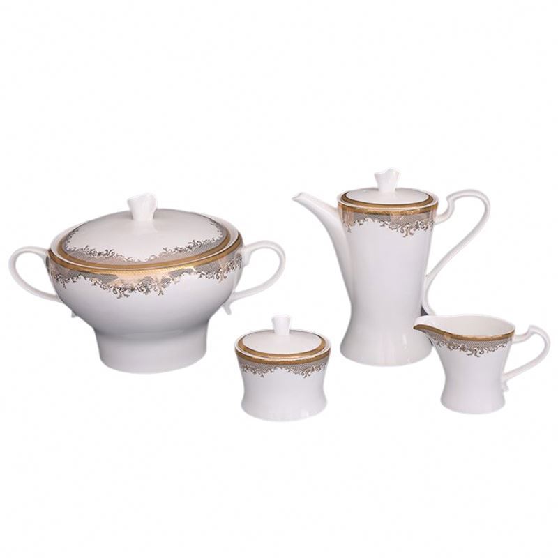 High Quality Porcelain Ceremony Ceramics Plates Dinnerware Dinner Set Tableware Crockery Dinner Sets