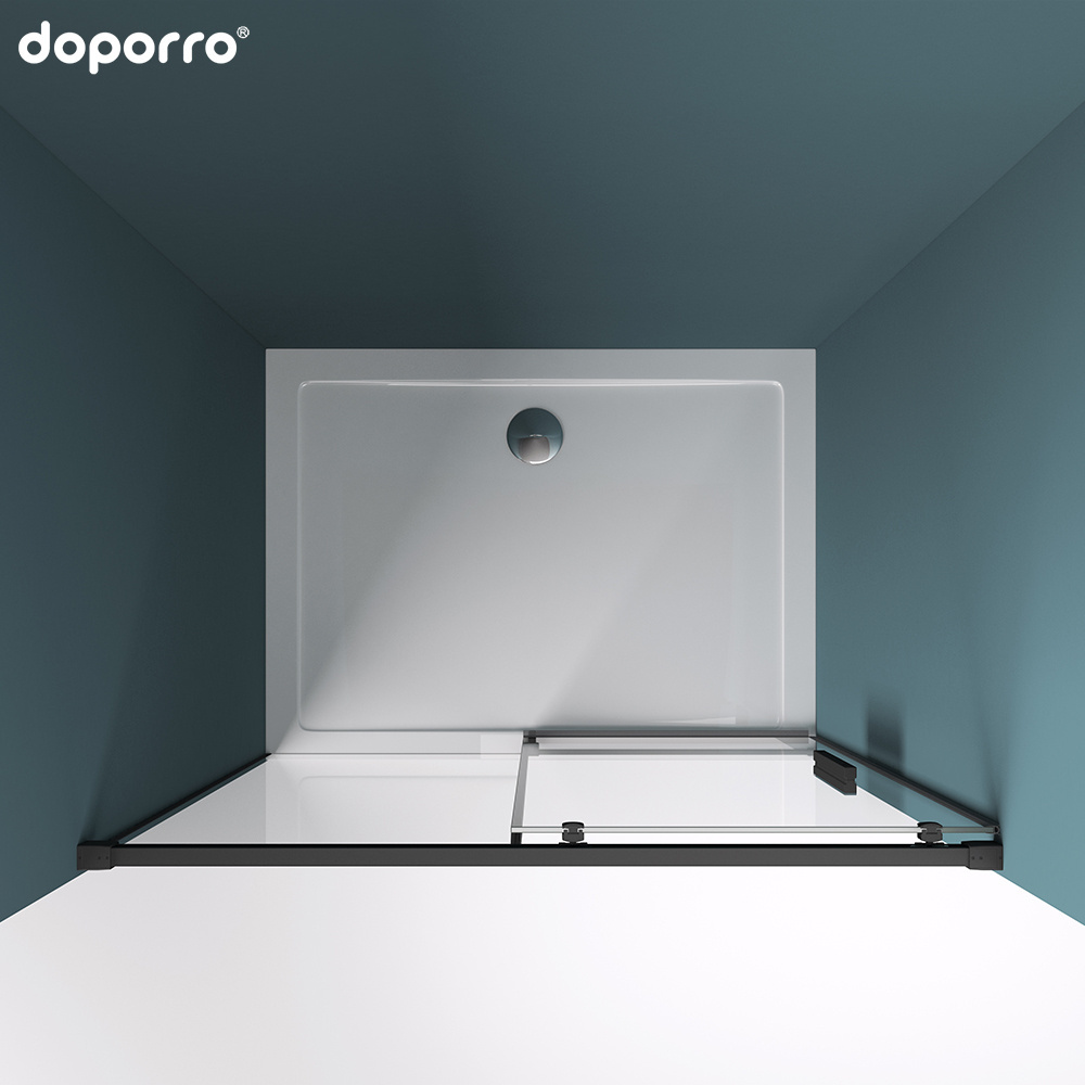 doporro Europe style Walk-in attractive style with frame sliding tempered glass shower door