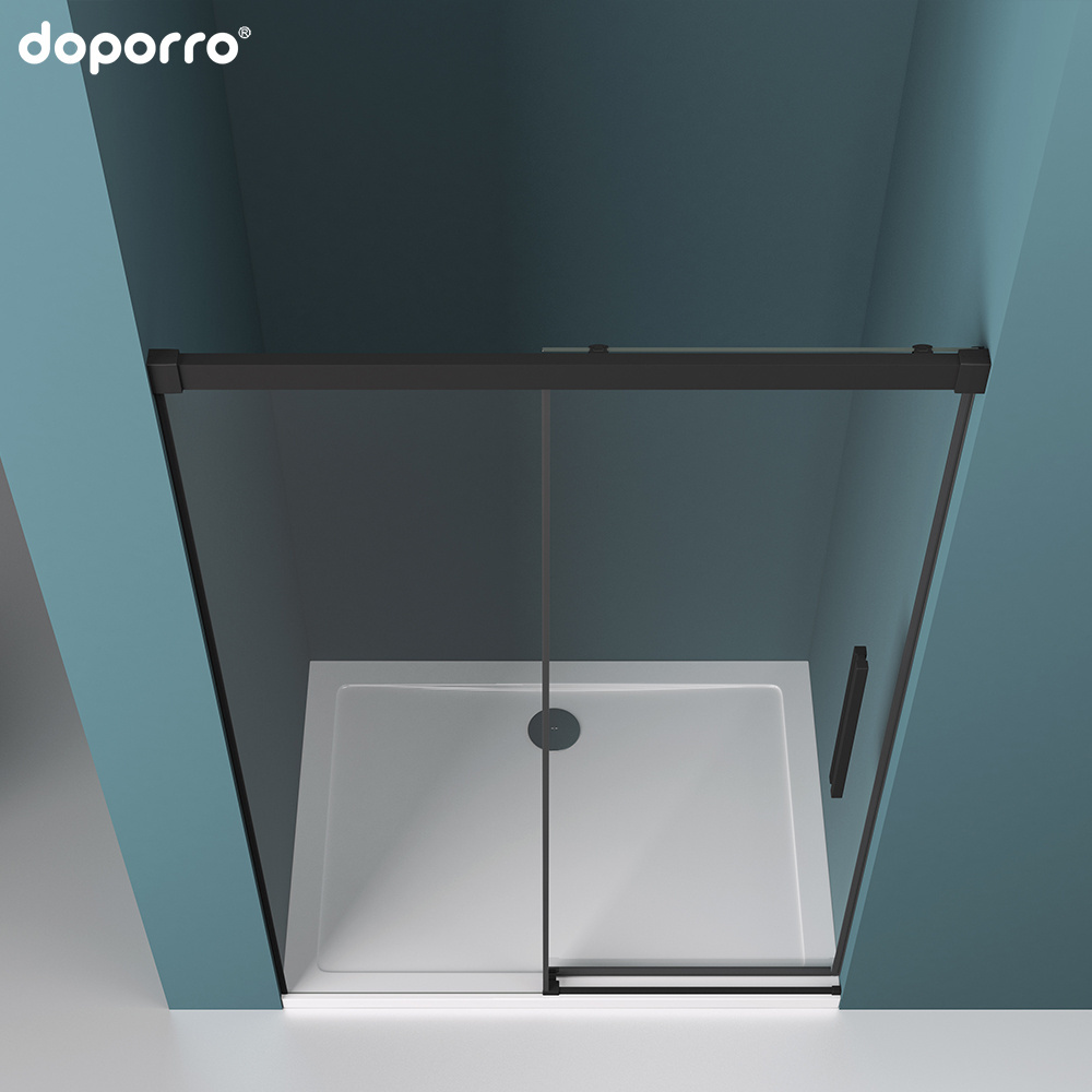 doporro Europe style Walk-in attractive style with frame sliding tempered glass shower door