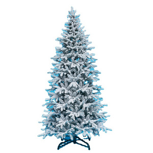 Duoyou Custom Wholesale PVC 1.5m 3m Foldable Large Artificial Flocked Snow Tree Christmas Tree