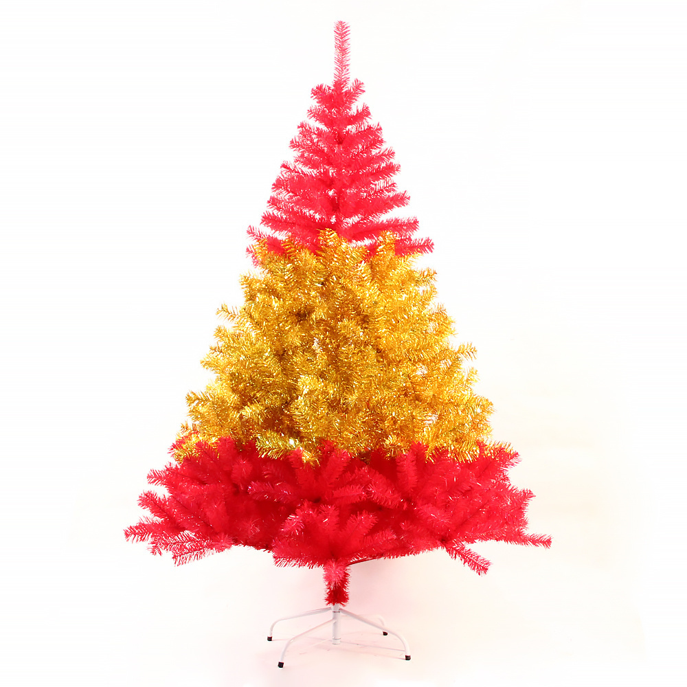 Duoyou Factory Manufacturing Red Yellow Outdoor Party LED Lights Decoration Artificial Christmas Tree