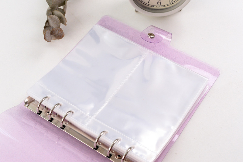 wholesale Fashion Mini PVC Binder Photo Albums shiny loose-leaf Photo Album