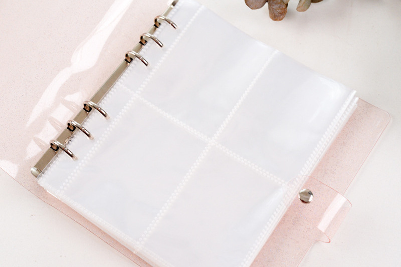 wholesale Fashion Mini PVC Binder Photo Albums shiny loose-leaf Photo Album