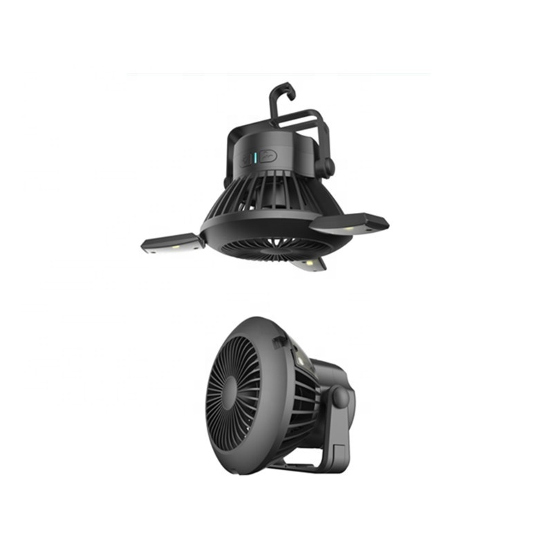 New Design USB Mini Camping Solar Fan With Nightlight