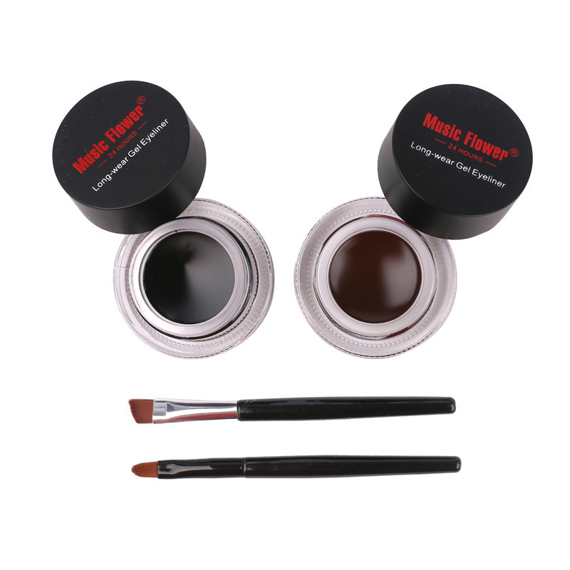 Daxin Wholesale High Quality Music Flower Makeup 24 Hours Long Lasting Waterproof Eyeliner Gel With Brush