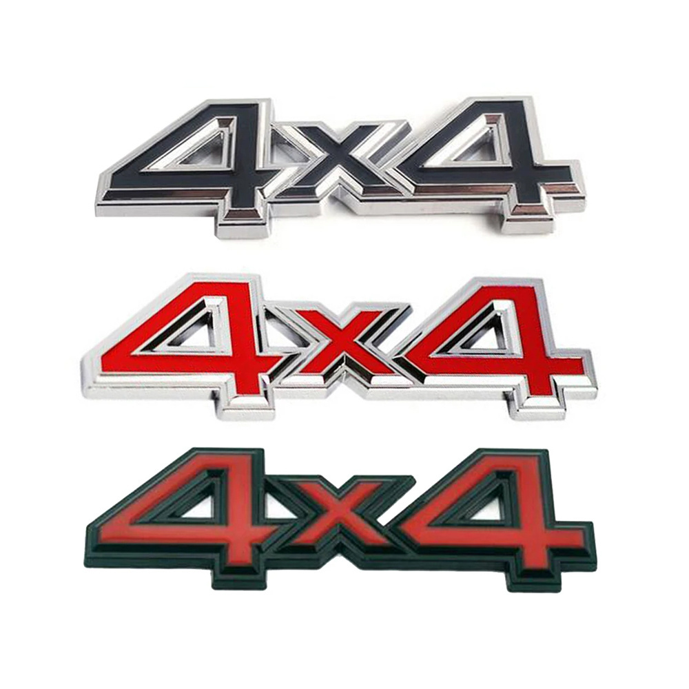 Make Your Own Custom Electroplate Chrome Abs 4x4 Letters 3d Car Emblem Badge Stickers For Car Body